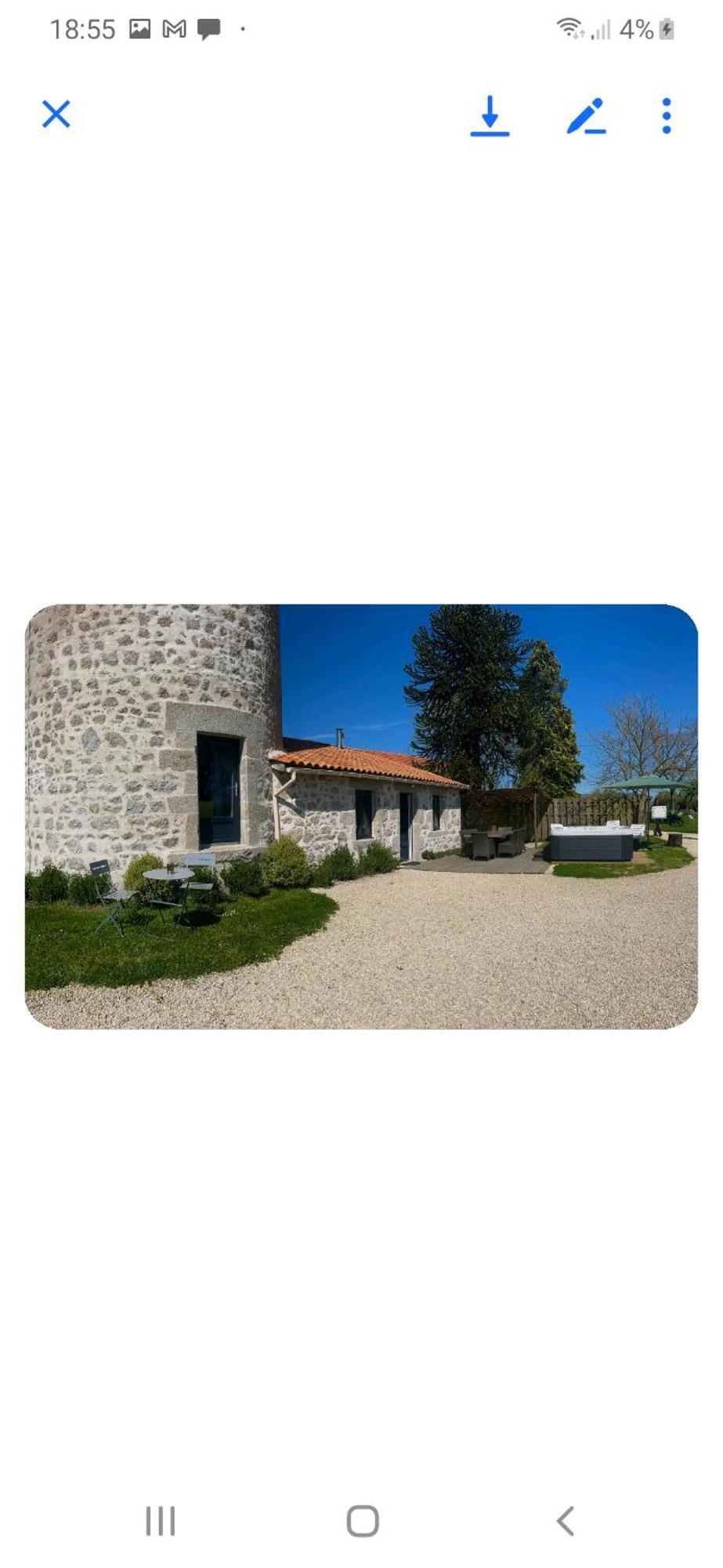 Вилла Loue Ancien Moulin A Vent Avec Piscine Et Jacuzzi Neuvy-Bouin Экстерьер фото