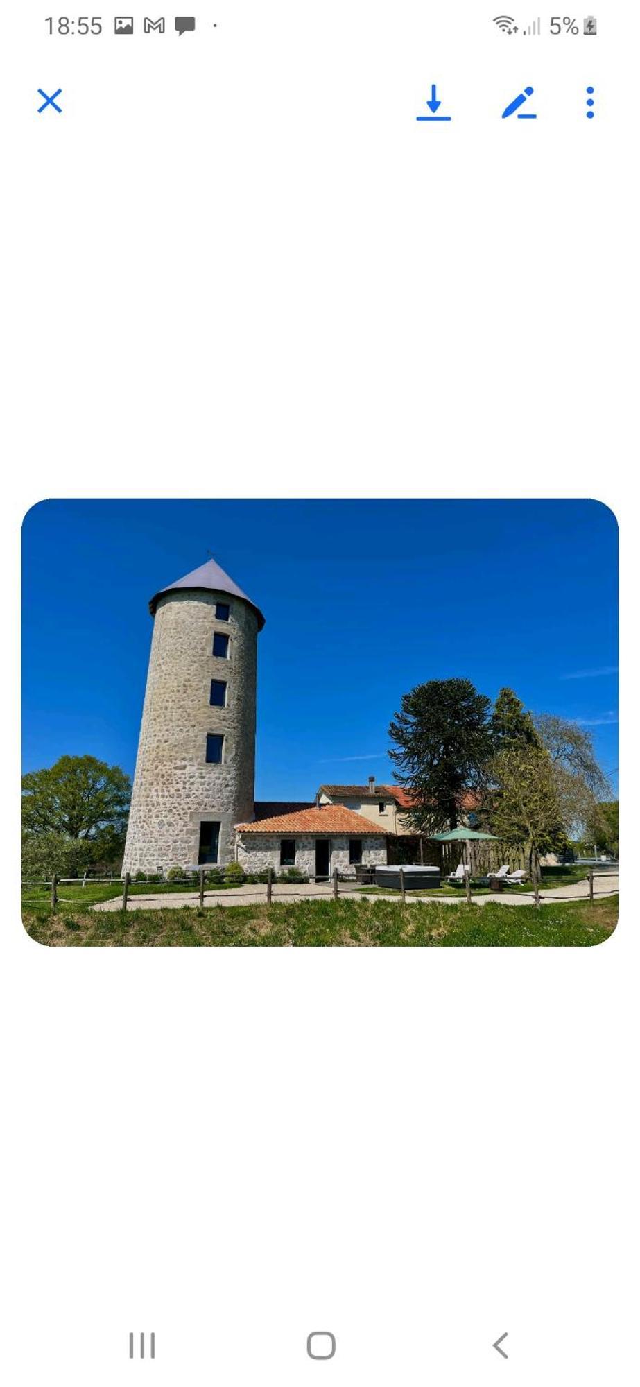 Вилла Loue Ancien Moulin A Vent Avec Piscine Et Jacuzzi Neuvy-Bouin Экстерьер фото